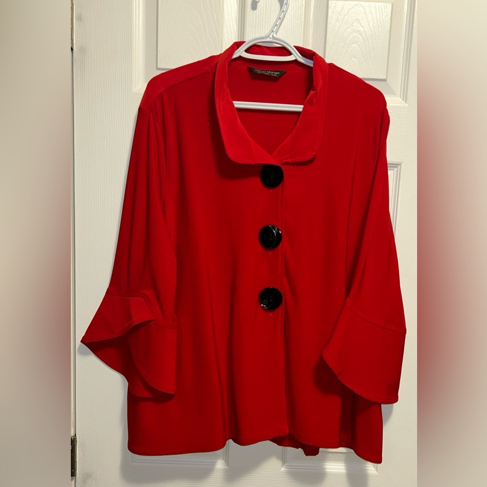 Red Button-Up Jacket